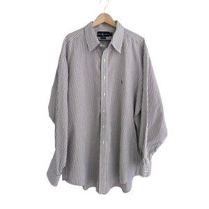 Ralph Lauren Yarmouth Cotton Button Down Men's Size 18 34/35